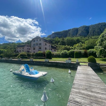 Rare 2 Bedroom With Private Beach On Lake Annecy Doussard Exterior foto