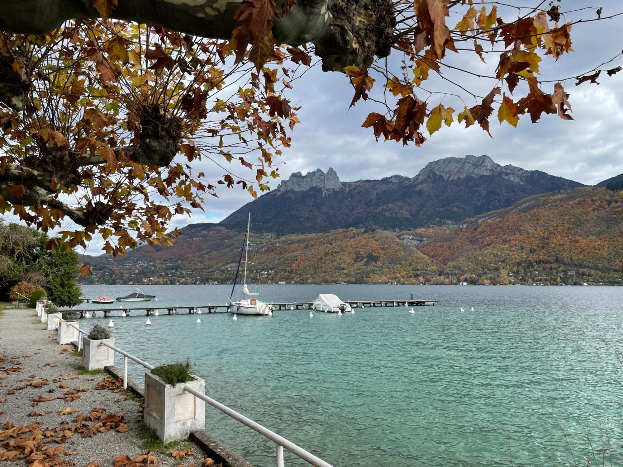 Rare 2 Bedroom With Private Beach On Lake Annecy Doussard Exterior foto